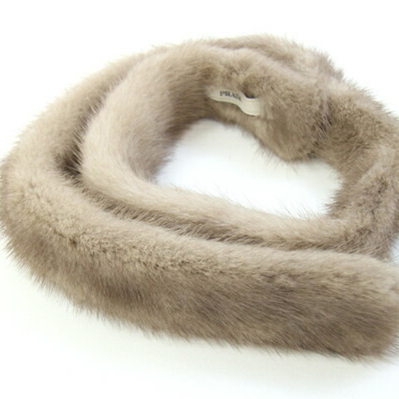 Prada scarf in natural brown for women - Picture 2 of 5